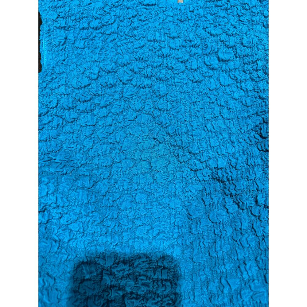 ANTHROPOLOGIE NWT $148 Textured Mini Shift Dress Topaz Blue Size XS - Picture 8 of 12